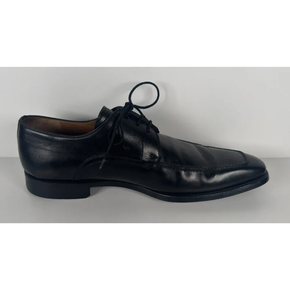 Magnanni Black Leather Men's Square Toe Oxford Dress Shoes SZ 10.5 13273